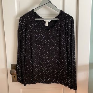 H&M Mama Maternity Long Sleeve Nursing Shirt, Size Medium